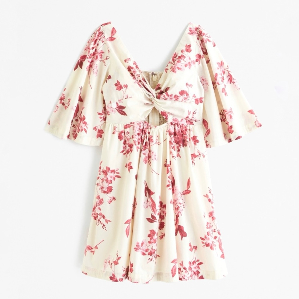 Abercrombie & Fitch - Women’s - Cutout Poplin Mini Dress